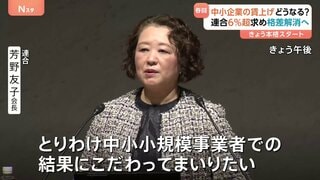春闘きょう（30日）本格スタート　中小企業の賃上げ拡大が焦点　連合「6％以上」の賃上げ率を目標　男女賃金格差・長時間労働の是正を目指す| TBS CROSS DIG with Bloomberg