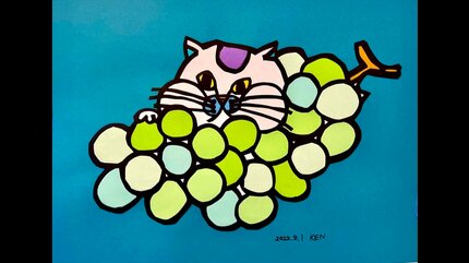 君の描くネコは世界で一番愛しい」 母の投稿に「芸術が爆発してる