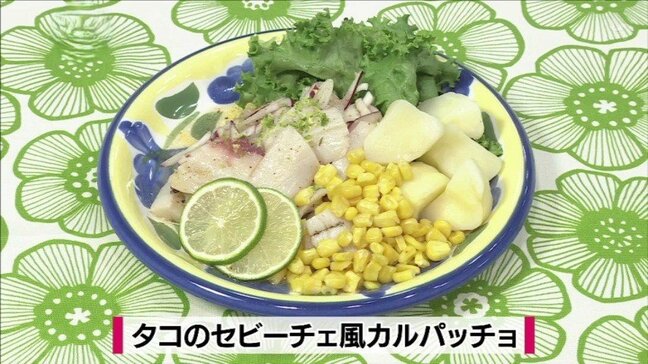 タコの頭を漁師風にアレンジ「タコのセビーチェ風カルパッチョ」たこレシピ【わっちtheキッチン】|TBS NEWS DIG