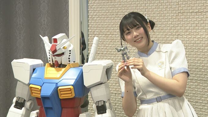 【 「ガンプラ作り」没入ルーム公開 】　1室1泊4万5000円　リンプラ・荒井芽依　「初ガンプラはガンキャノン」|TBS NEWS DIG