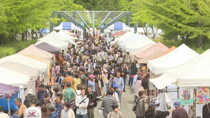 手づくり工芸品や雑貨などクラフト作品一堂に　福島空港公園でソライチ　福島|TBS NEWS DIG