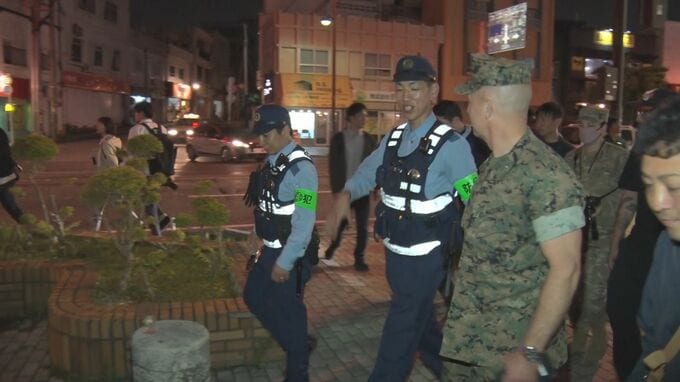 米軍と沖縄県警が日米合同パトロール　相次ぐ米兵事件受け|TBS NEWS DIG