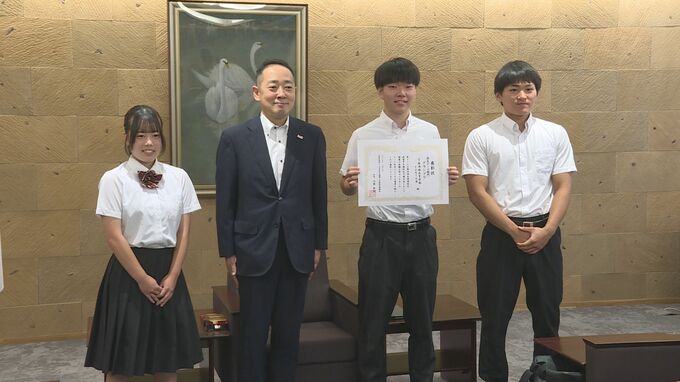 “全国高校生政策甲子園”決勝大会出場へ「農業のおもしろさを伝えたい」宇部鴻城高校の生徒が市長表敬　|　山口のニュース・天気・防災｜tys NEWS｜ｔｙｓテレビ山口
