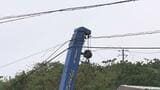 「ブーム」を上げたまま走ったか クレーン車が電線に接触、一時国道が通行止めに 本部町 | 沖縄のニュース|RBC 琉球放送