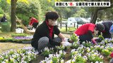 参加者たちは会話にも“花”咲かせ…城西公園で花壇の花の植え替え|TBS NEWS DIG