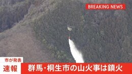 【速報】群馬・桐生市の山林火災は鎮火　けが人や建物への被害は確認されず　市が発表|TBS NEWS DIG