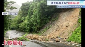 鹿児島・屋久島町で記録的大雨 一時「レベル5土砂災害特別警報」発表　港一面に大量の流木や断水被害も|TBS NEWS DIG