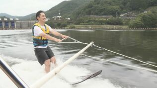 「耶馬渓アクアパーク」 ダムで楽しめる水上スキー　農園直営ふわふわかき氷　|　大分のニュース｜OBS NEWS｜大分放送