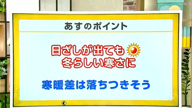 高知の天気　８日　日差しが出ても肌寒い一日　山岸拓気象予報士が解説|TBS NEWS DIG