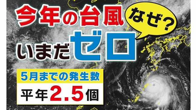 「台風」今年は数が増えて大型化?まだ発生がない2025年、台風の見通し…気象予報士が解説|TBS NEWS DIG