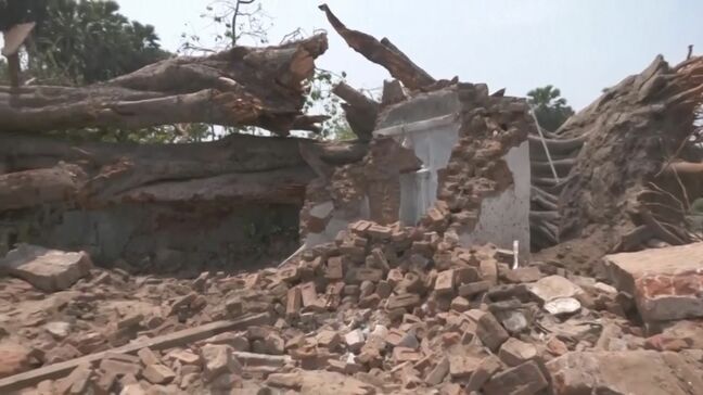 大雨・強風で木が寺院に倒れこみ、避難していた6人死亡　11日からの大雨や落雷で100人以上が死亡　インド|TBS NEWS DIG