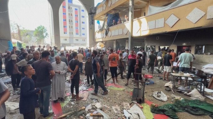 ガザの学校にイスラエル軍の空爆　28人死亡　北部ではイスラエル軍の地上作戦継続で130人以上が死亡|TBS NEWS DIG