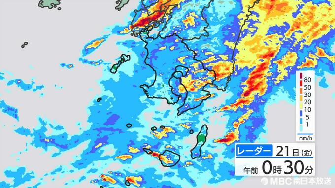 鹿児島県では引き続き線状降水帯発生のおそれ（奄美地方除く）　予想雨量１時間７０ミリ　２４時間１８０ミリ　　|　鹿児島のニュース｜MBC NEWS｜南日本放送