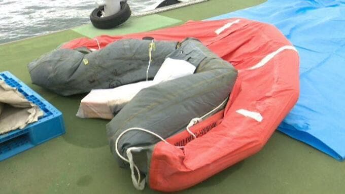 緊急避難用いかだか 周辺の海域で見つかる 今治沖貨物船衝突事故　|　愛媛のニュース - Nスタえひめ｜あいテレビは6チャンネル