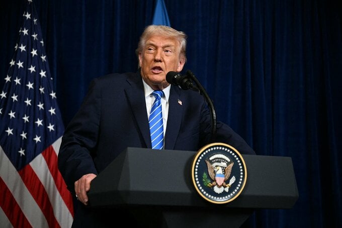 トランプ氏、ベネズエラ国内の「大規模施設」を米軍が攻撃したと主張