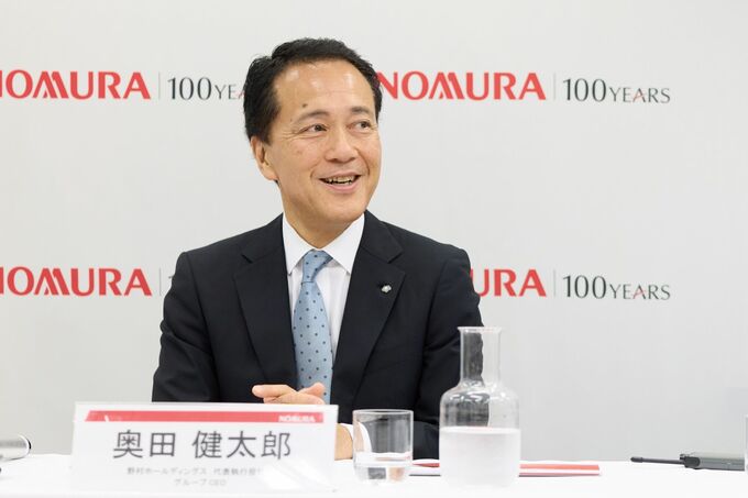 野村HD社長、個人向けプライベート資産商品市場に拡大余地-テレ東番組