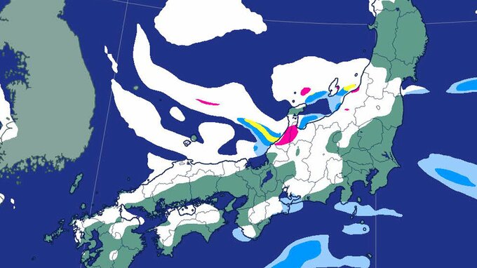 【大雪情報】北～西日本では9日にかけて大雪に警戒“今季最強・最長寒波”いつまで続く？8日午後6時まで24時間予想降雪…北陸・東海地方で80㎝、東北・関甲信・近畿・中国地方で70㎝《大雨・大雪シミュレーション》　|　北海道のニュース｜HBC北海道放送