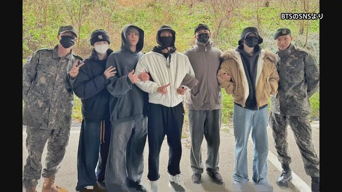 【BTS】韓国の兵役に就くメンバー全員を軍の施設内で撮影した写真公開|TBS NEWS DIG