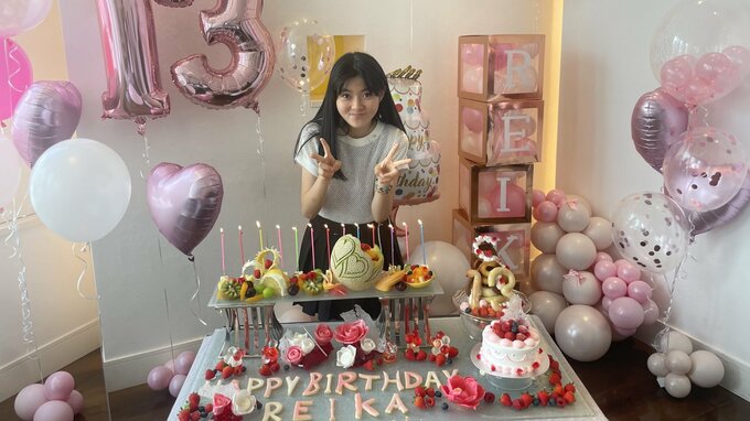 【市川團十郎】　麗禾ちゃん　13歳の誕生日を祝福　「父頑張るの巻。」　ピンクのバルーンで飾りつけ|TBS NEWS DIG