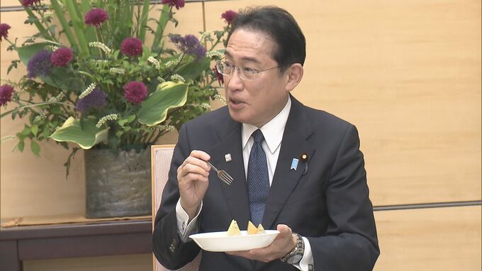 岸田総理「爽やかでジューシー」なメロンに舌鼓　生産者らに「どんどん世界に売り出してほしい」とエール|TBS NEWS DIG