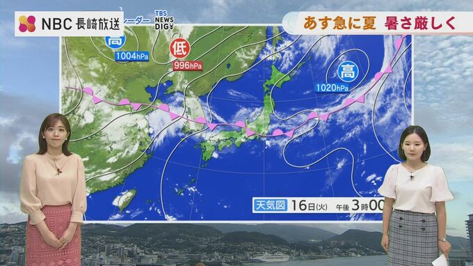 九州北部梅雨明け間近か 17日は急に夏の暑さ　気象予報士解説|TBS NEWS DIG