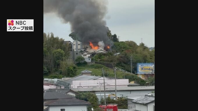 【速報】「平屋建ての住宅から煙が出ている」長崎県佐世保市で建物火災|TBS NEWS DIG