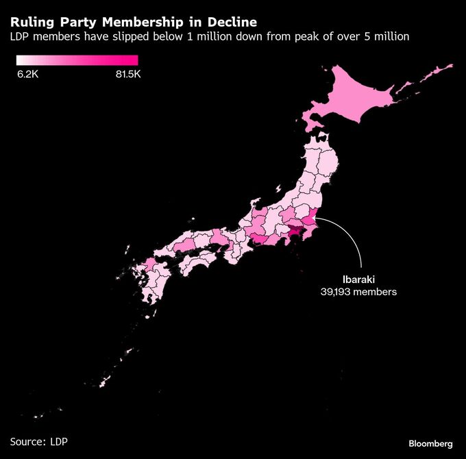 「保守王国」で崩れた自民の基盤、総裁選へ揺れる党員－投開票迫る