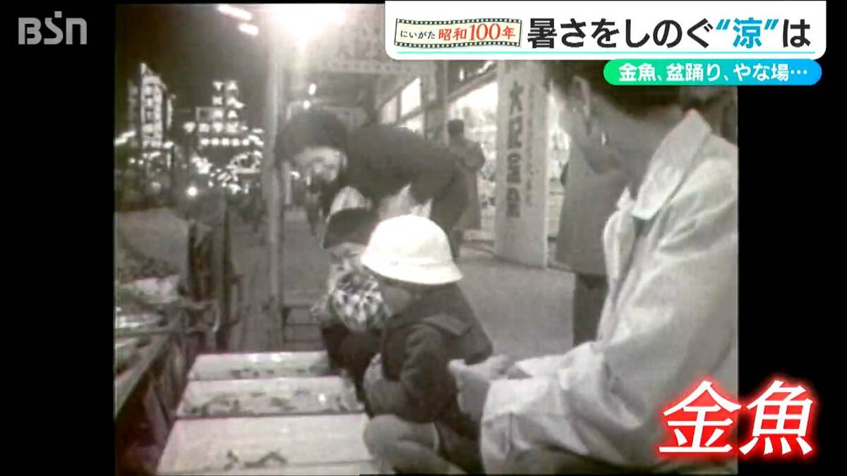 金魚屋さんに盆踊り『涼』の取り方 今昔【にいがた #昭和100年