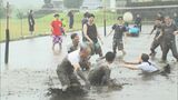 田植え前の恒例行事 都城市高崎町でどろんこバレーボール祭|TBS NEWS DIG