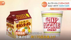 【値上げ】カップヌードル193円→214円→236円へ　カルビーのポテトチップス約150円→約160円へ| TBS CROSS DIG with Bloomberg