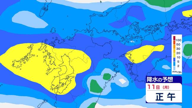 【大雨情報】12日朝までに24時間で120mmの降雨予想…12日にかけて土砂災害に厳重警戒を　北陸地方【雨風シミュレーション】|TBS NEWS DIG