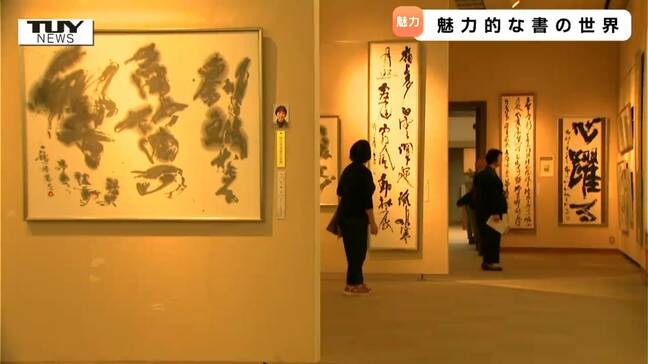 国内最大級の伝統ある書道展 「毎日書道展・東北山形展」始まる 魅力的な書の世界を(山形)|TBS NEWS DIG