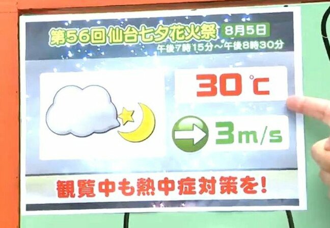 猛烈な暑さと激しい雷雨の二段構え【5日雨雲シミュレーション】宮城県は36度の猛暑日に 仙台七夕祭りの天気はどうなるか tbc気象台|TBS NEWS DIG