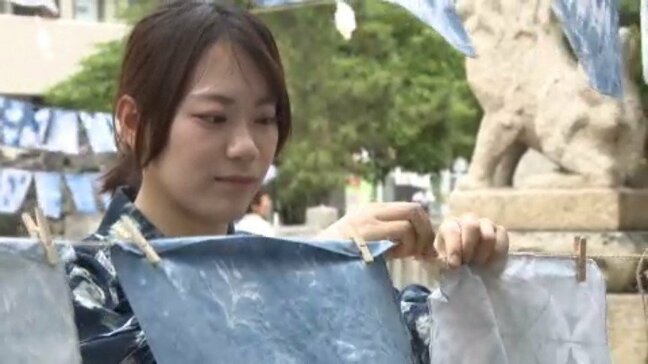 「藍染めきれい」日本三大がすりのひとつ“伊予かすり”の創始者・鍵谷カナの慰霊祭 愛媛・松山市|TBS NEWS DIG