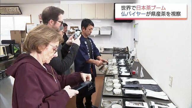 「抹茶」が世界的にブーム　フランスの食品バイヤーらが宮崎県内の茶専門業者を視察|TBS NEWS DIG