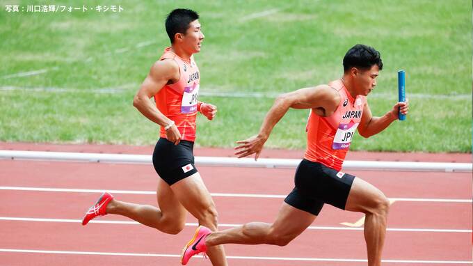 男子4×100mリレーは銀メダル！連覇逃すも桐生が10年ぶりの1走、新チームで3大会連続メダル【アジア大会】|TBS NEWS DIG