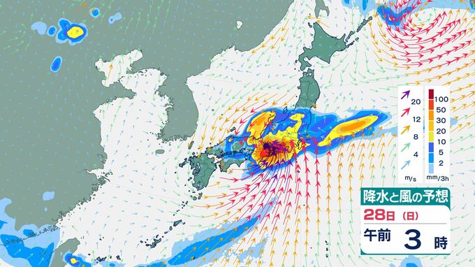 【台風情報】台風7号・台風8号が日本に接近…梅雨前線も刺激か　予想24時間降水量は四国・九州北部250mm、東海200mm、近畿180mm　関東にも接近か　ダブル台風進路予想・雨風シミュレーション【気象庁24日発表】|TBS NEWS DIG