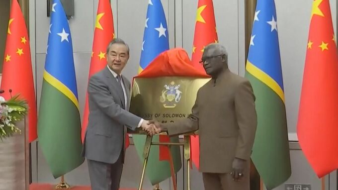 台湾と断交のソロモン諸島が中国に大使館開設　米中対立続く中で南太平洋への影響力強める狙いか|TBS NEWS DIG