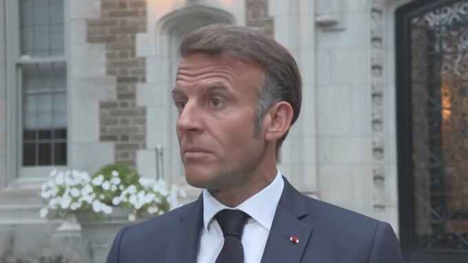 フランス・マクロン大統領「ウクライナの『安全の保証』をアメリカと取り組むことで合意」停戦が必要とも主張|TBS NEWS DIG