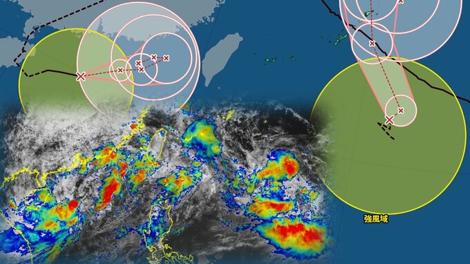 【ダブル台風情報】復活の台風18号　最大瞬間風速25m/sでノロノロ北上の台風24号は沖縄・奄美→九州へ接近の可能性が…　週後半～週末にかけて　日本への影響は？　雨と風の予想シミュレーションあり|TBS NEWS DIG