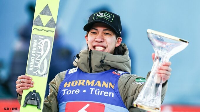 【スキージャンプ】24歳の二階堂蓮がＷ杯初優勝！2連勝中のプレブツを0.5点上回る　小林陵有は10位|TBS NEWS DIG
