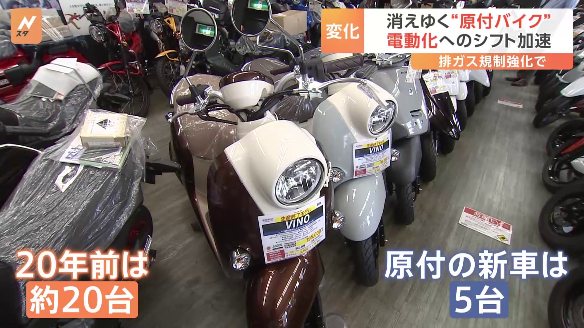 急ぎです！　gs50 規制前RPM 現状　滋賀　4mini 原付 消えゆく“原付バイク” 2025年11月スタートの排ガス規制強化 「電動化