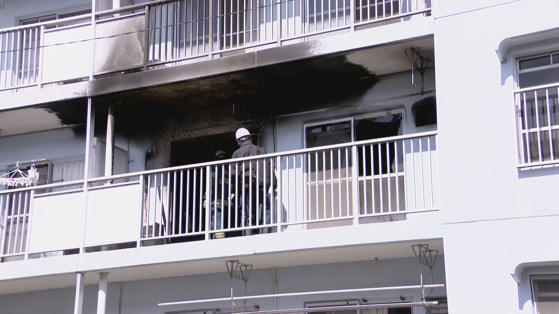 「黒煙と炎が上がっている」団地の一室で火事　住人とみられる男性死亡　愛知・美浜町