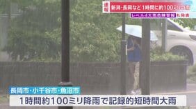 【速報】新潟・長岡市など1時間に約100ミリの雨「記録的短時間大雨の情報」 レベル4 「大雨危険警報」も発表 各地で冠水などの被害|TBS NEWS DIG