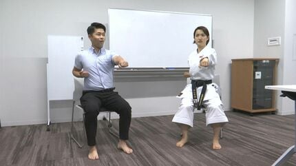 シンキング空手　考える空手 東京オリンピック「銀メダル」空手道の清水希容さんに、座ったまま誰