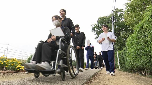 高校生と専門学校生の連携・交流実習 車いす体験で福祉・介護分野への学びを共有【岡山】|TBS NEWS DIG