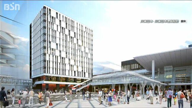 ペデストリアンデッキ直結の14階建てオフィスビルや賃貸マンションなど整備 JR新潟駅 万代口東側に2028年完成予定|TBS NEWS DIG