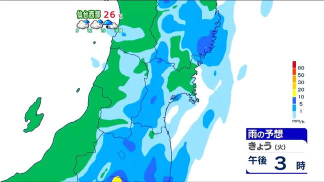 宮城は15日も雨と風に注意　台風5号はオホーツク海で「温低化」【15日雨風シミュレーション】 tbc気象台|TBS NEWS DIG