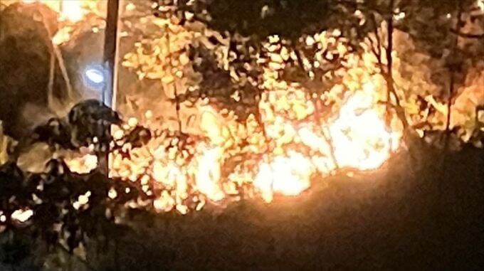 【速報】車両火災に山林火災　甲府で火事相次ぐ　【午前１時現在】　|　山梨のニュース | ＵＴＹテレビ山梨