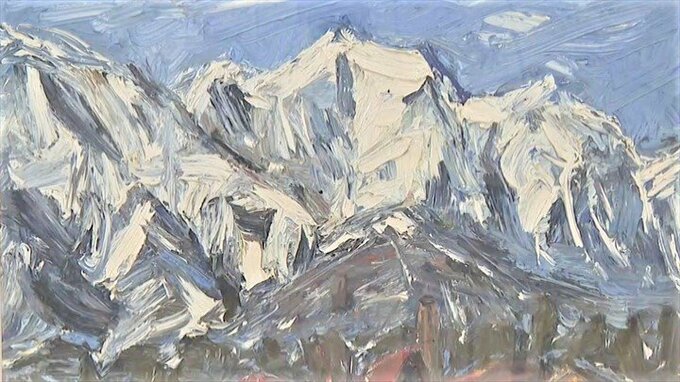 北杜市の自然を油絵で描く　画家・小出健治さん自選展　山梨・北杜市　|　山梨のニュース | ＵＴＹテレビ山梨